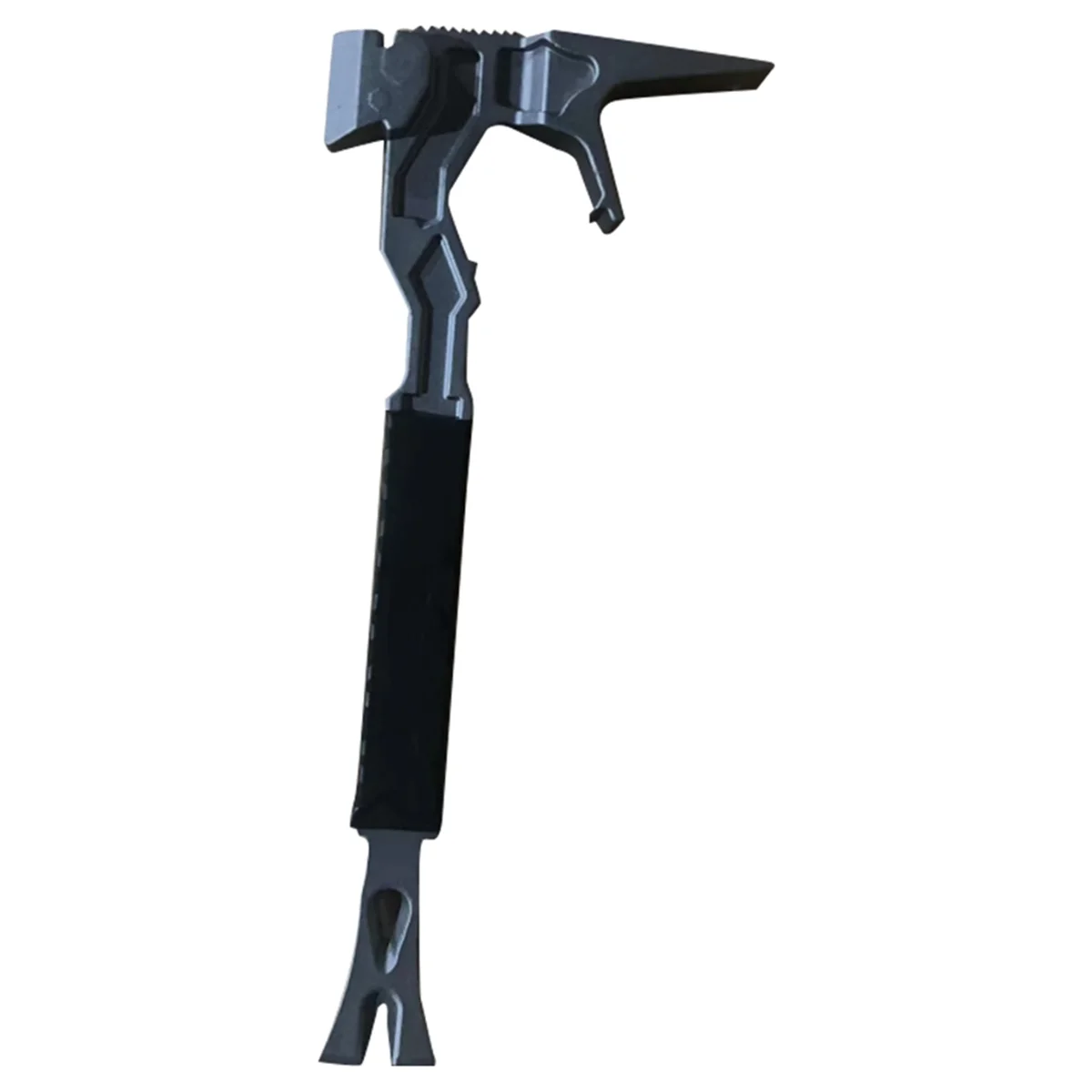 T61C_Outdoor Multi-Functional Hammer Nail Remover Crowbar Fire Rescue Tool