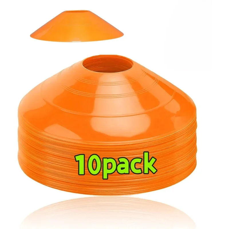 

10pcs football training Sign Disc plate football plate Kids agility practice cone Dish Cones Outdoor Football Training