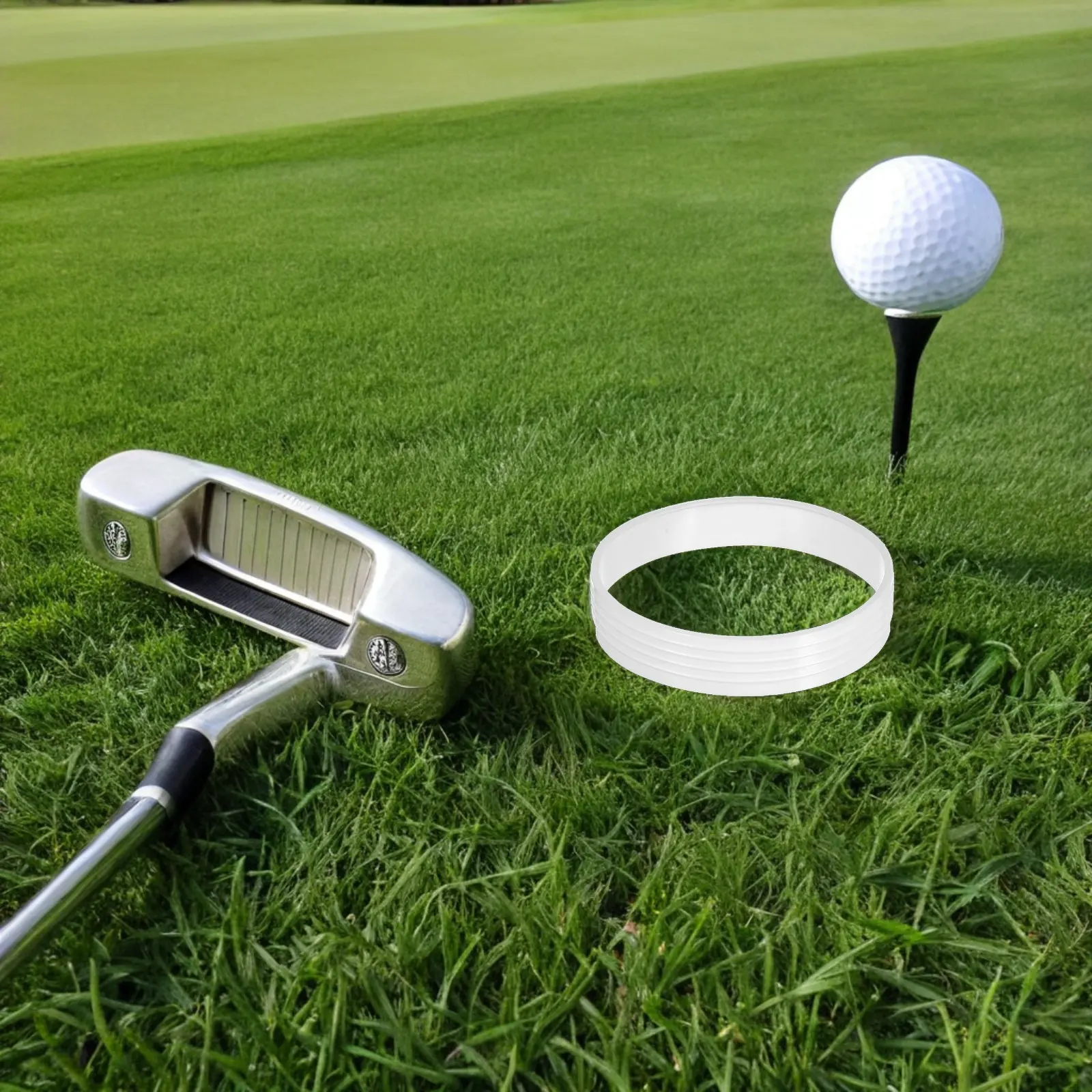 6Pcs Golf Cup Hole Collars White Stable Putting Portable Outdoor Indoor Training Aid Reinforced Golf Hole Edge