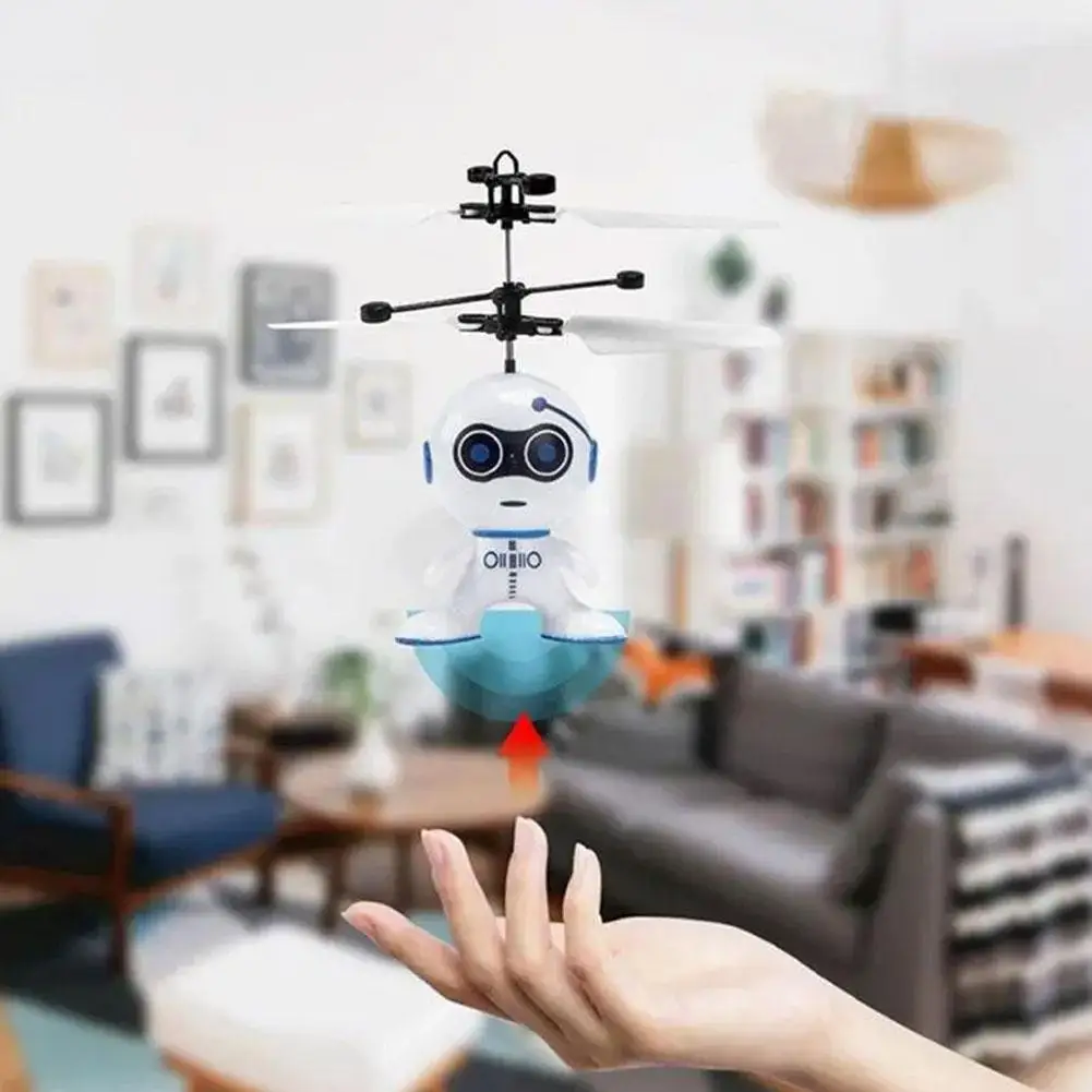 Hot-selling Induction Suspended Crystal Ball Sense Colorful Ball Induction Flying Helicopter RC Helicopter UFO Toys for Kids