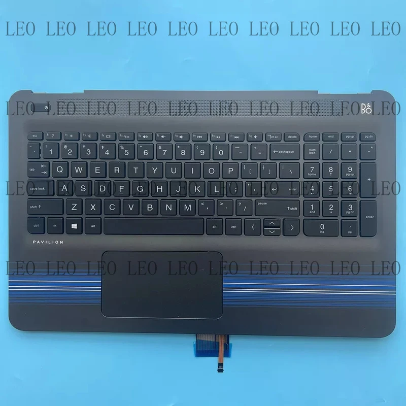 

JJ For HP Pavilion 15-AU 15T-AU Palmrest Backlit Keyboard Touchpad 856043-001 Top