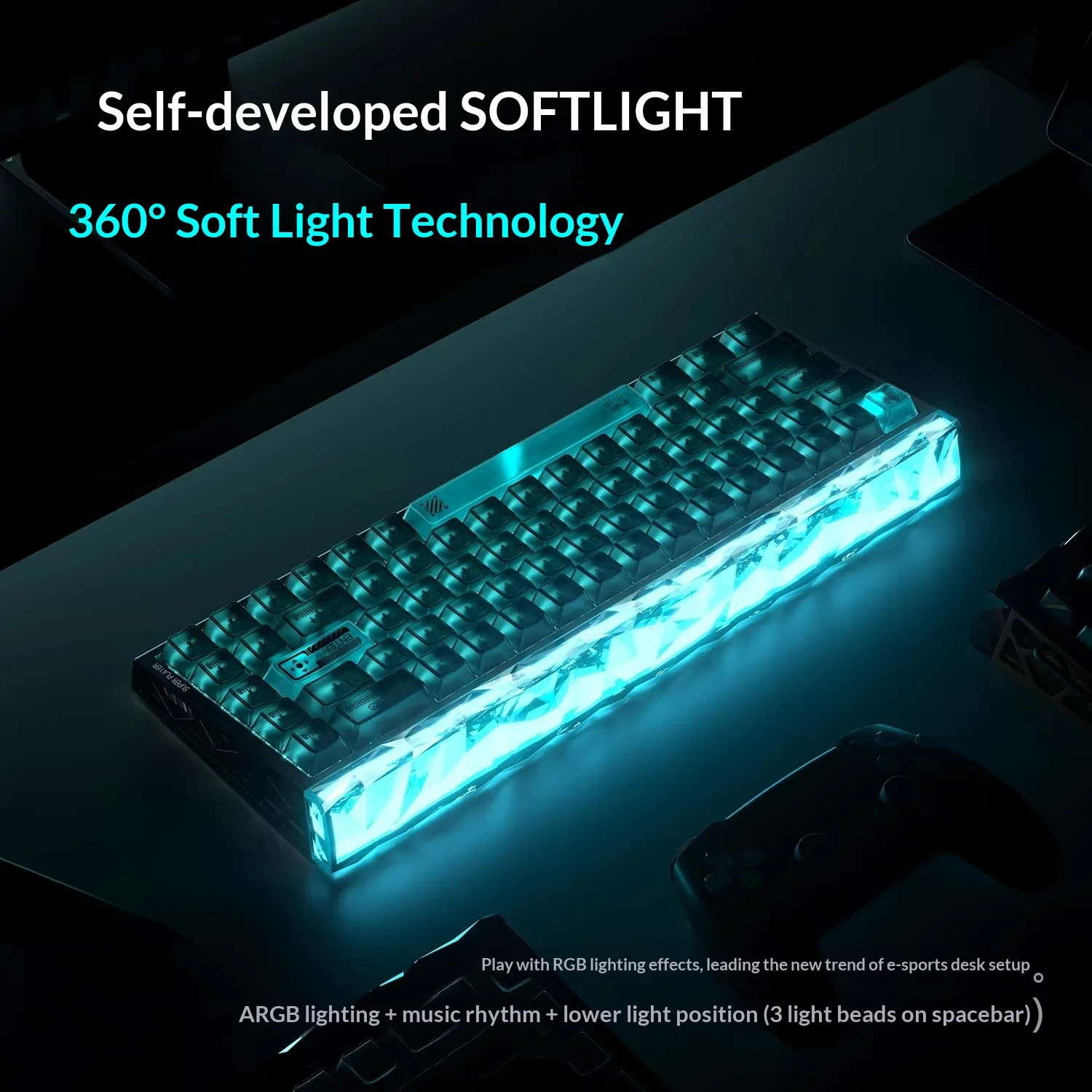 Aula Hero68xs 마그네틱 스위치 키보드 무선 트라이 모드 할로우 아웃 저 지연 시간 커스텀 E-스포츠 게이밍 기계식 키보드 PC 선물