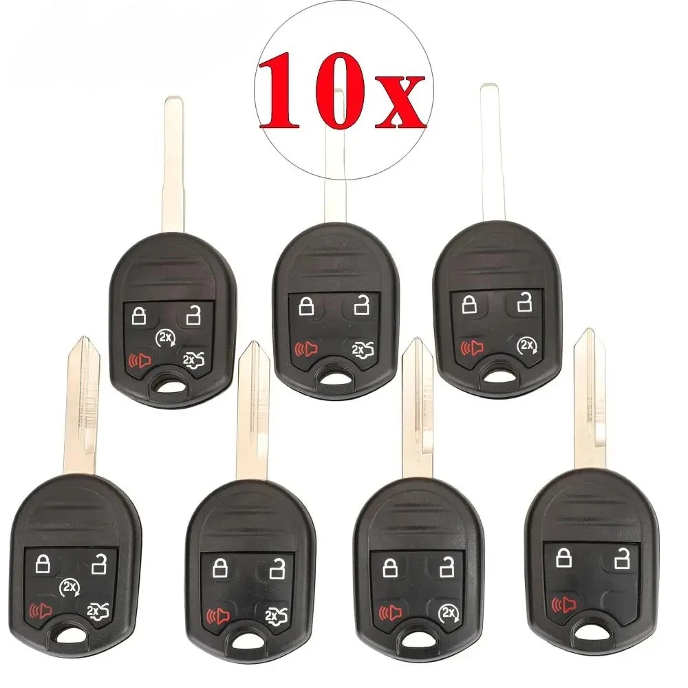 

10pcs FO38/HU101 Remote Key Shell For Ford Edge Explorer Ranger Windstar Expedition Mustang for Mazda Fob Case