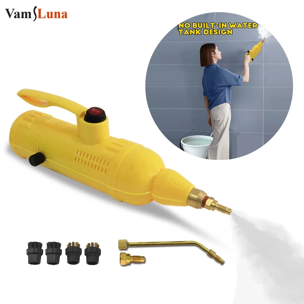 1800W Handheld Steam Cleaner Without Water Tank Multipurpose Pressurized Electric Power Steamshot Cleaner For Car Kitchen