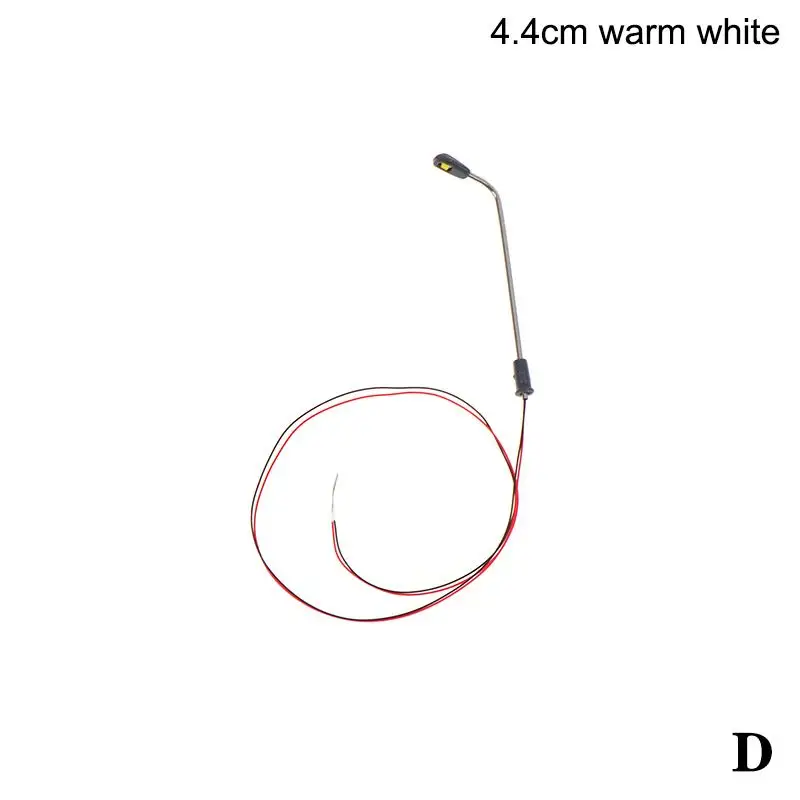 1 Pack Warm White LED Model Railway Single Head Street Light 3V Supply for Micro Scene Sand Table Decoration