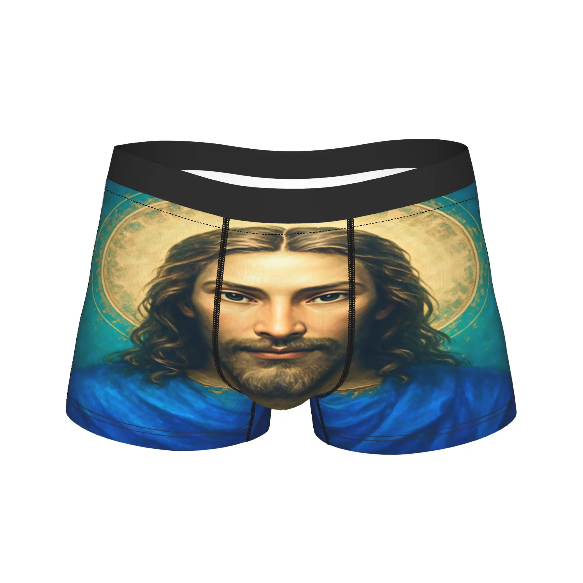 Christ The Savior Jesus Shorts Briefs  Underwear Hot Sale Male Novelty Trunk Custom DIY Plus Size Underpants