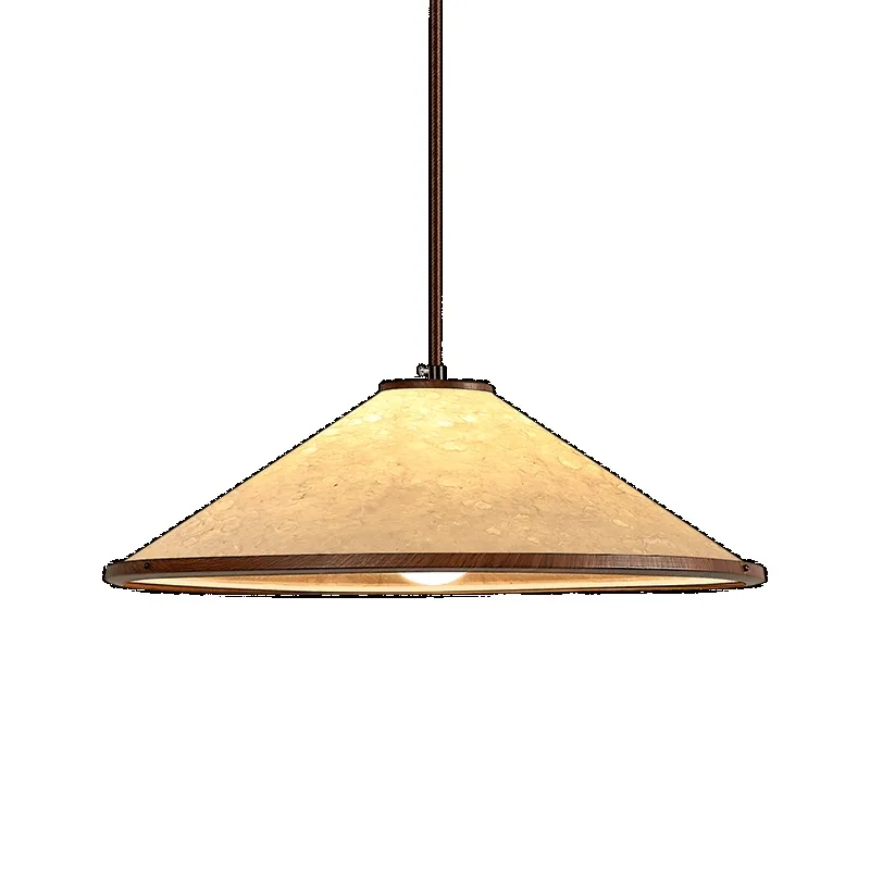 Restaurant lamp Japanese wabi-sabi medieval style Song-style aesthetics new Chinese zen rice paper tea room dining table