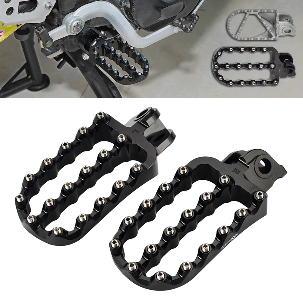 

For 1290 Super Adventure/R/S/T 15-23 Pair Footpegs Set 4.21" x 2.44" for KTM 690 SMC R 19-24 Husqvarna 701 Enduro/Supermoto