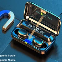 F9 Binaural TWS Wireless Bluetooth Earphones LED Display Waterproof Noise Reduction Headset