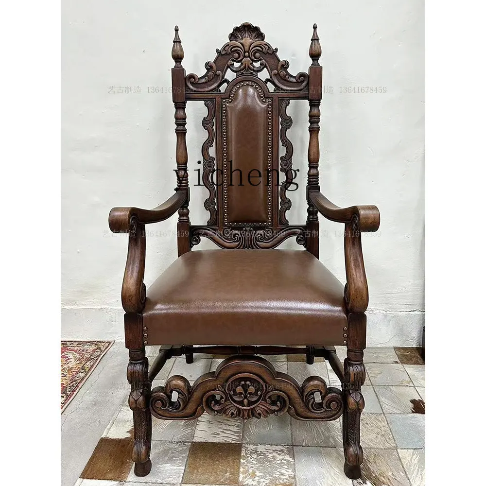 كرسي طعام جديد من الخشب الصلب بالكامل على الطراز الصيني من HJ، شعور فني عتيق لغرفة المعيشة وغرفة الطعام ومسند الظهر وإكسسوارات المنزل