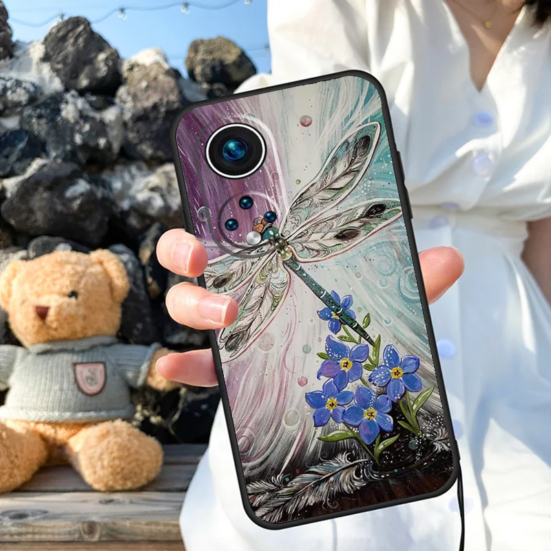 Dragonfly Phone Case For Honor 90 Lite 50 70 Magic 5 6 Pro X6 X7 X8 X9 X6a X7a X8a X9a X9b X8b Cover image 5