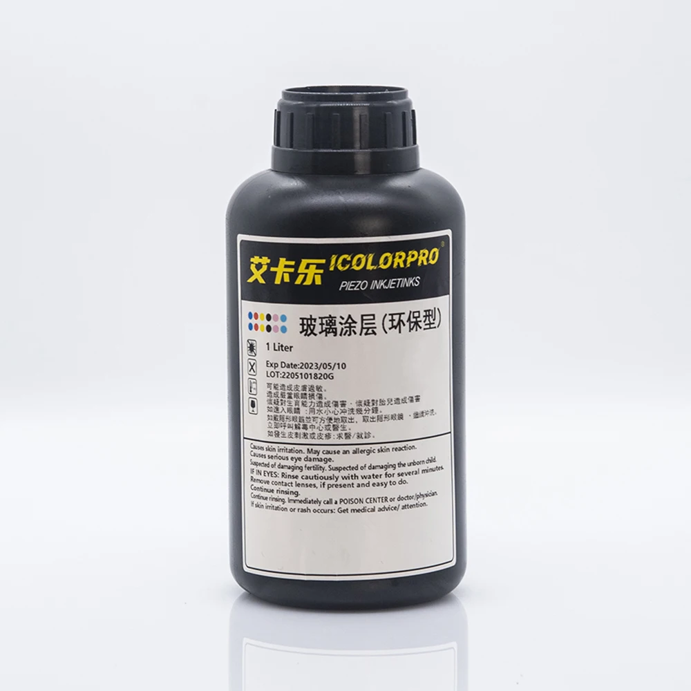 1000ml iColorPro UV Coating Liquid for Glass, Metal, Acrylic | Strong Adhesion Pre-Treatment for UV Printing