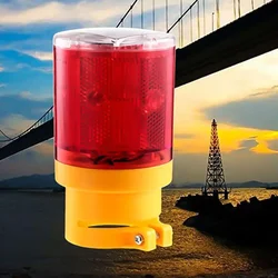 Solar LED Emergency Light/Solar-powered warning lights /Beacon light/ Traffic Alarm Lights/Tower crane lamp