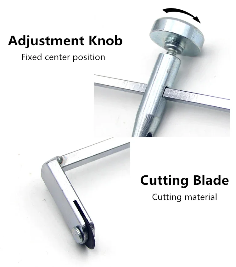 Drywall Circle Cutter Compass Round Cutting Tool Plasterboard Driller Drywall Interior Decoration Round Cutter Pipes Hand Tools