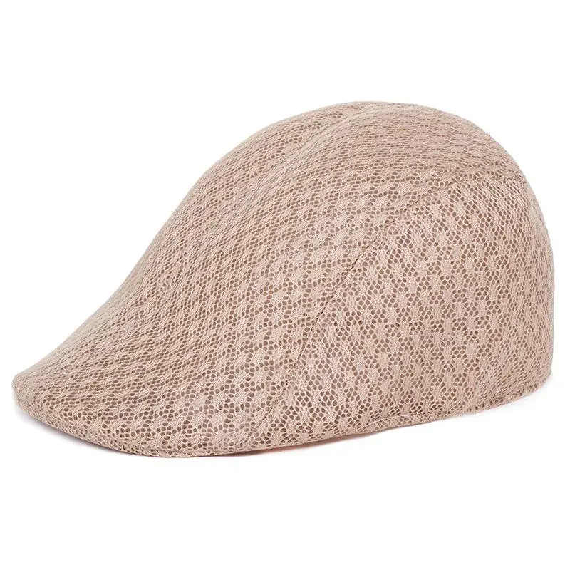 

New Fashion Unisex Men Women Sun Mesh Beret Cap Newsboy Golf Flat Peaked Sport Hat Casual beret hat