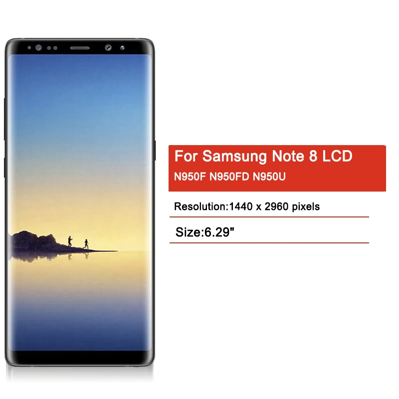 注 8 表示画面とフレームサムスン Note8 N950F N950U N950W N950FD lcd