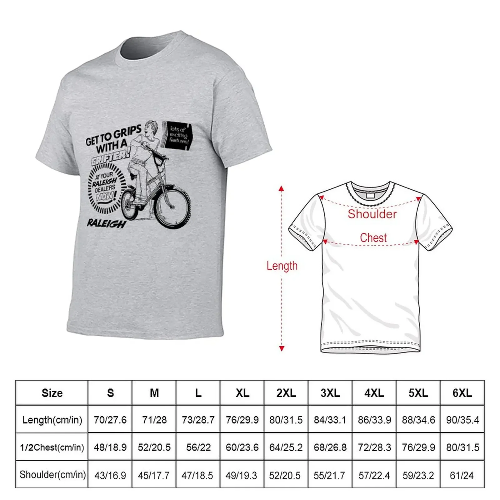 Raleigh Grifter Vintage Advert T-Shirt blacks boys whites customizeds t shirts for men graphic