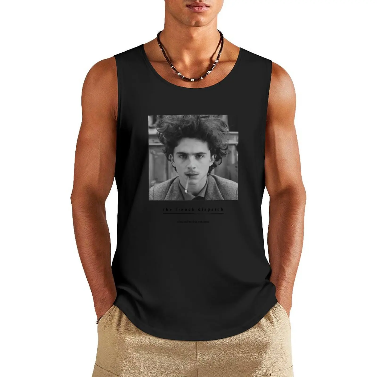

The French Dispatch (Wes Anderson) Timothee Chalamet, Saoirse Ronan, Adrien Brody Tank Top Men's sleeveless summer clothes