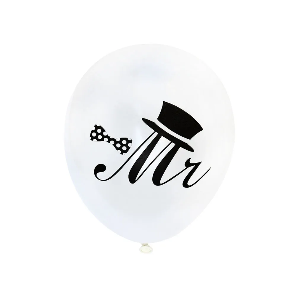

50 Pcs Balloons Set Mr Mrs Printing Balloons Wedding Birthday Party Latex Balloons Decoration Balloons