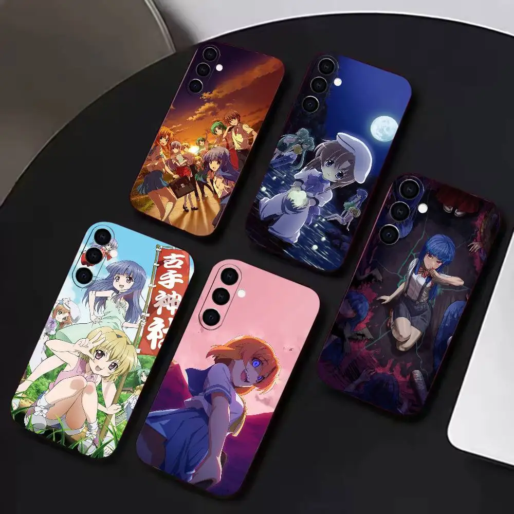 Suspense H-Higurashi When They C-Cry  Phone Case For Samsung A72,A71,A72,A70,A53,A52,A51, Black Soft Cover TPU