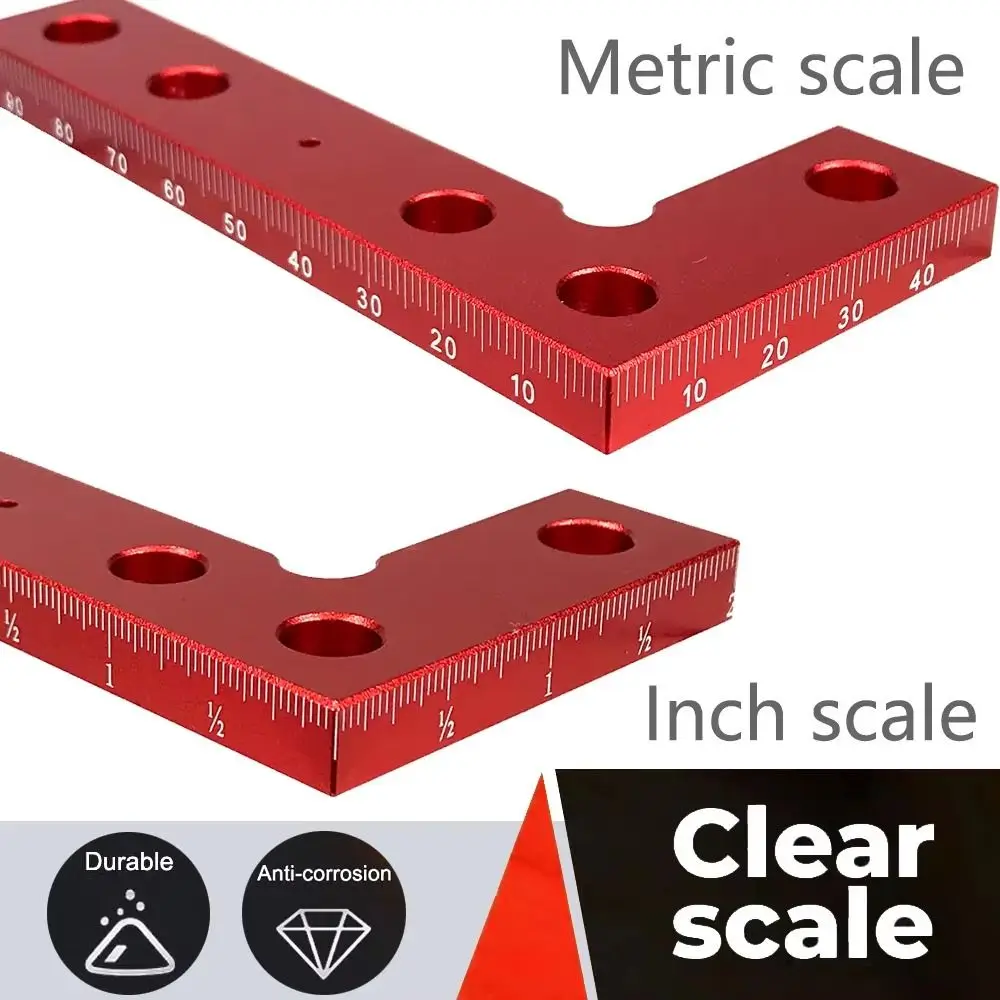 

90-градусный деревообрабатывающий центральный чертилка, прецизионный шкаф, инструмент для маркировки квадратных краев, гравировка сплава