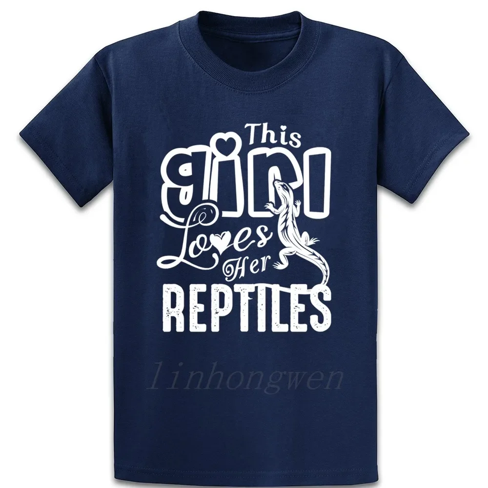 This Girl Love Her Reptiles T Shirt Funny Personalized Cotton Plus Size 5xl Vintage Slim Summer Shirt
