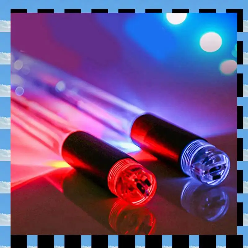 ABME LED Light Emitting Drumsticks 15 Colour Gradient USB Rechargeable+Switch Electronic Drumsticks For Stage Performance