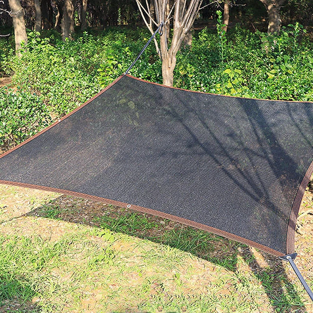 50% Black Shade Cloth with Grommets Durable Mesh Tarp Resistant Garden Sun Shade Netting for Pergola Greenhouse Plants Growing