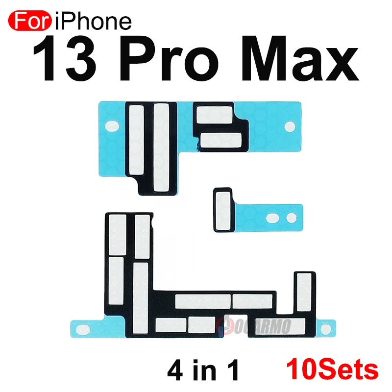 10Sets/Lot For iPhone 7 8 Plus X XS MAX 11 12 Pro 13 13 mini 14 Motherboard FPC Interface Connector Cushioning Sponge Pad