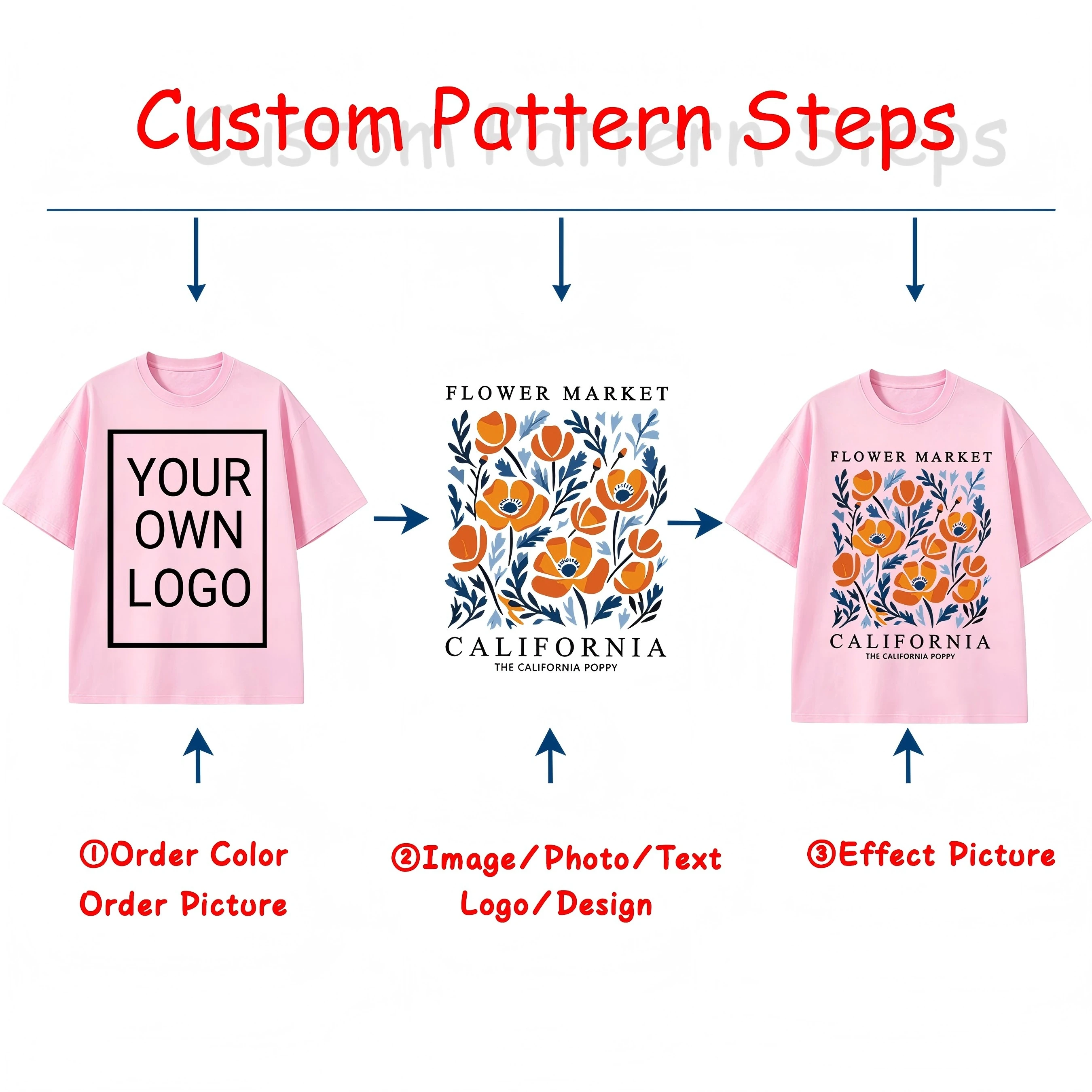21 Color Custom T Shirt Personalized Design Woman Casual Crewneck T-Shirts Cotton Summer Clothes Y2K Breathable Oversized Tops view 4