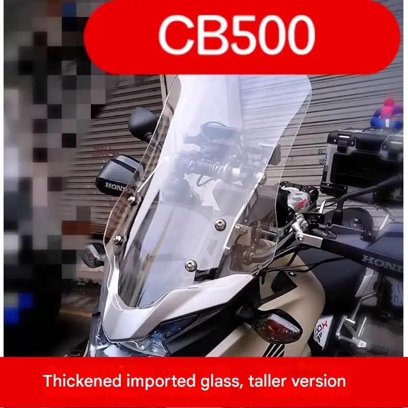 

For Honda CB500X Front Windshield Imported Glass Construction Long Service Life Reliability Motorcycle Accessory