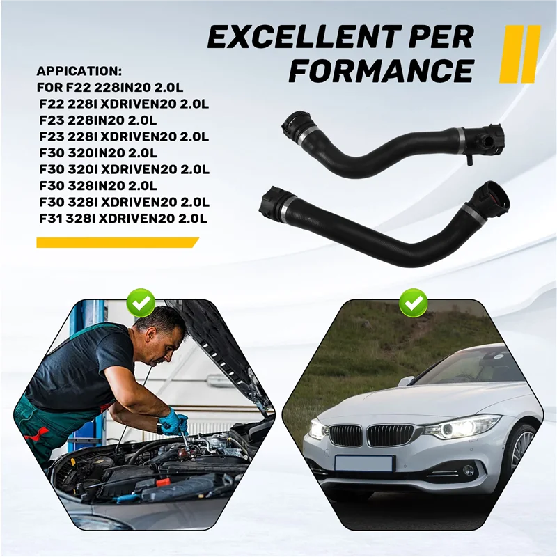 Refrigerador de óleo da mangueira refrigerante A20K-17127596837 17127596838 para o radiador para BMW F22 F23 228I 320I