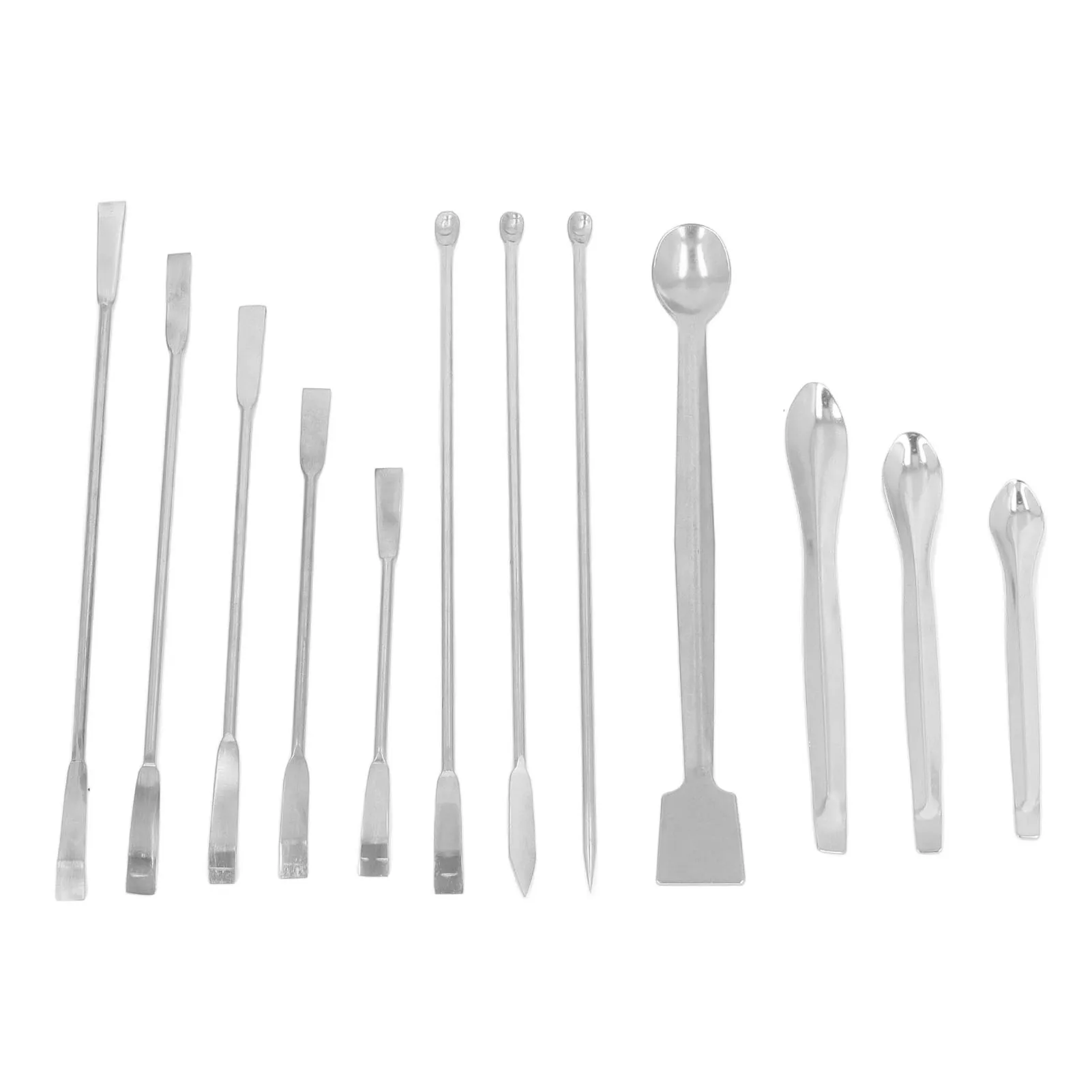 Laboratory Spatula Stainless Steel Reagent Scoop Spoon Tool Set Kit for Experiment Laboratory Scoop Laboratory Spatula