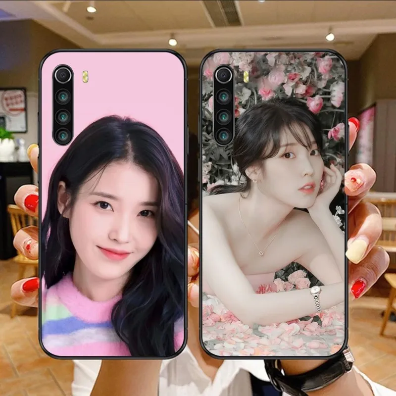 IU Lee JiEun Smart Phone Case for Xiaomi Mi 13 12 12S 12T 11T 10T 9T Lite Pro Ultra Poco F3 F4 F5 X4 GT Black Soft Cover Funda