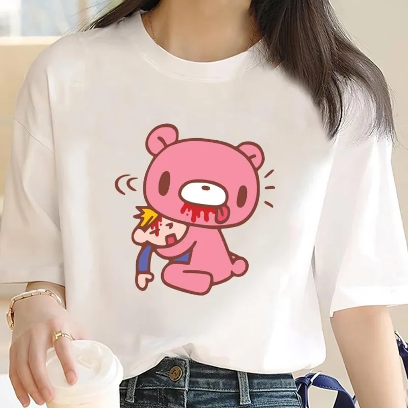 Fashion Cartoon G-Gloomy Bear Cool T Shirt Women Couple Combination Clothes Short Sleeve Collar Fashion Cotton