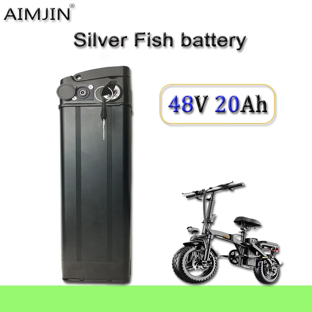 

48V 20Ah For Silver Fish Ebike 500W 750W 1000W 42V 15AH BMS 18650 Lithium Battery Pack