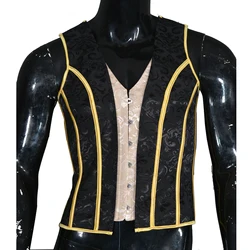 Corset Men Shapers Slim Fit Tank Top Shapewear Chest Binder Waistcoat Vest Jacket Steampunk Gothic Corset Man Underwear