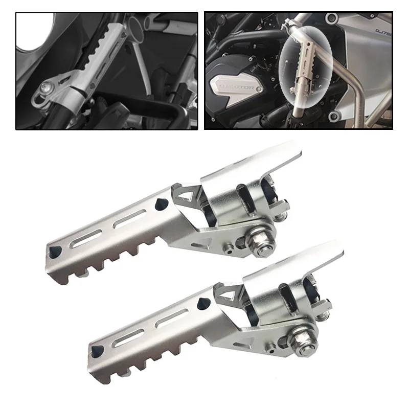 Motorcycle Highway Front Foot Pegs Folding Footrests Clamps For BMW R1250GS R1200GS R 1200 GS adv adventure LC HP GSA 2013-2022