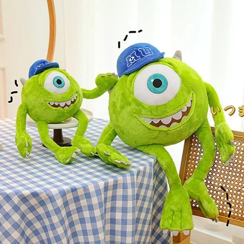 Kawaii Monster University Mike Wazowski anime Plush Doll Stuffed Throw Pillow Sofa Back Cushion Room Decoration Hot Toys Gifts