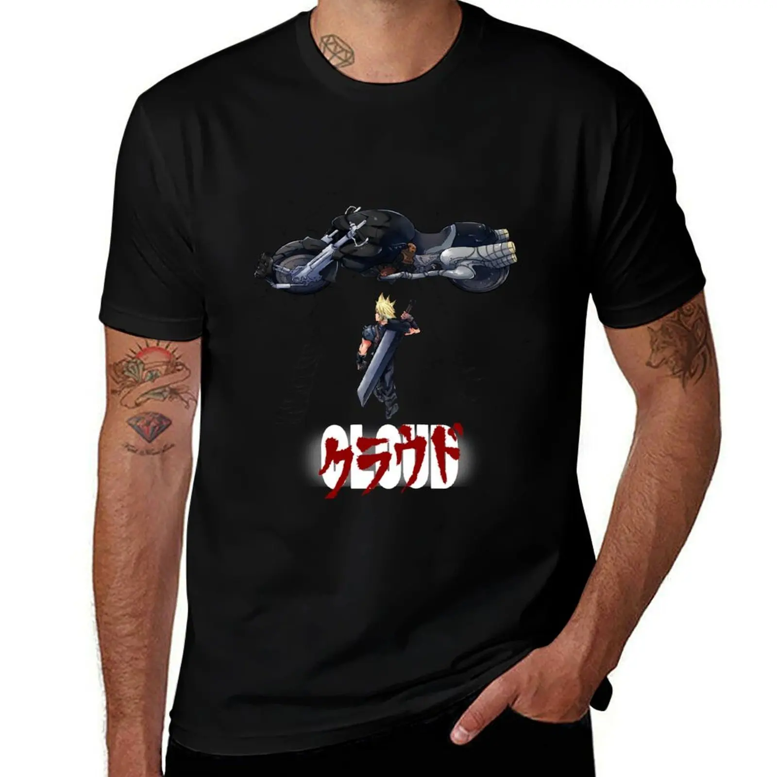 

Parody FF7 Cloud Akira Style' T-Shirt t shirts for man graphic tees cotton t shirt pack T-Shirt