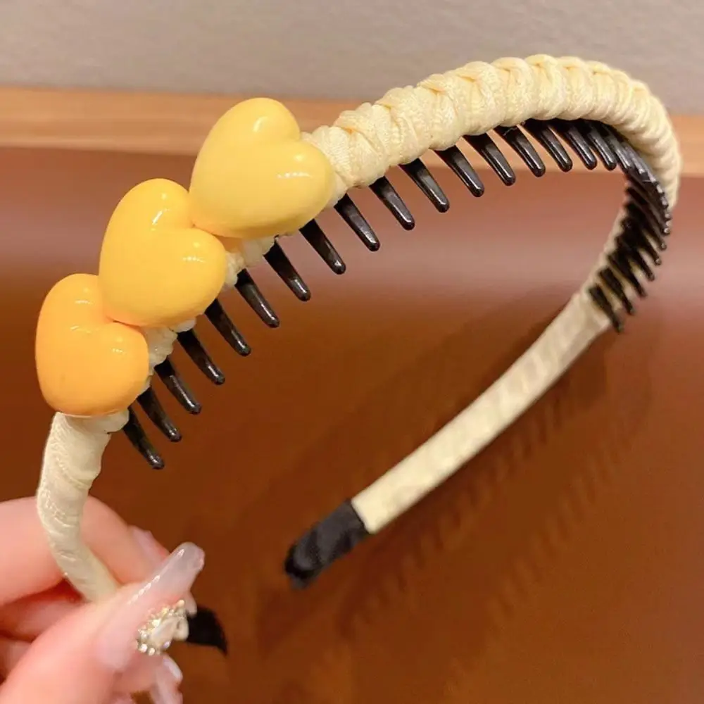 

Cute Love Hear Children Teethed Hair Hoop Flower Floral Hair Wear Korean Daily