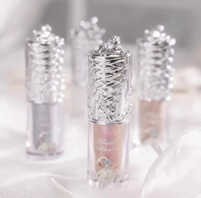 زهرة يعرف سوان الباليه سلسلة السائل ظلال العيون ، بيرليسسينت غرامة شاينر ، تألق الترتر ، ماكياج العيون ، 4g #3