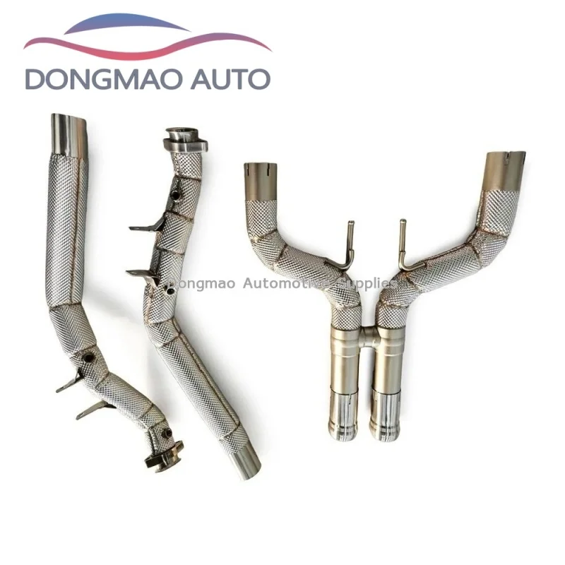 Suitable for Mercedes Benz AMG S63 W222 5.5T 2013-2025 high-performance stainless steel exhaust pipe, perfectly fitting