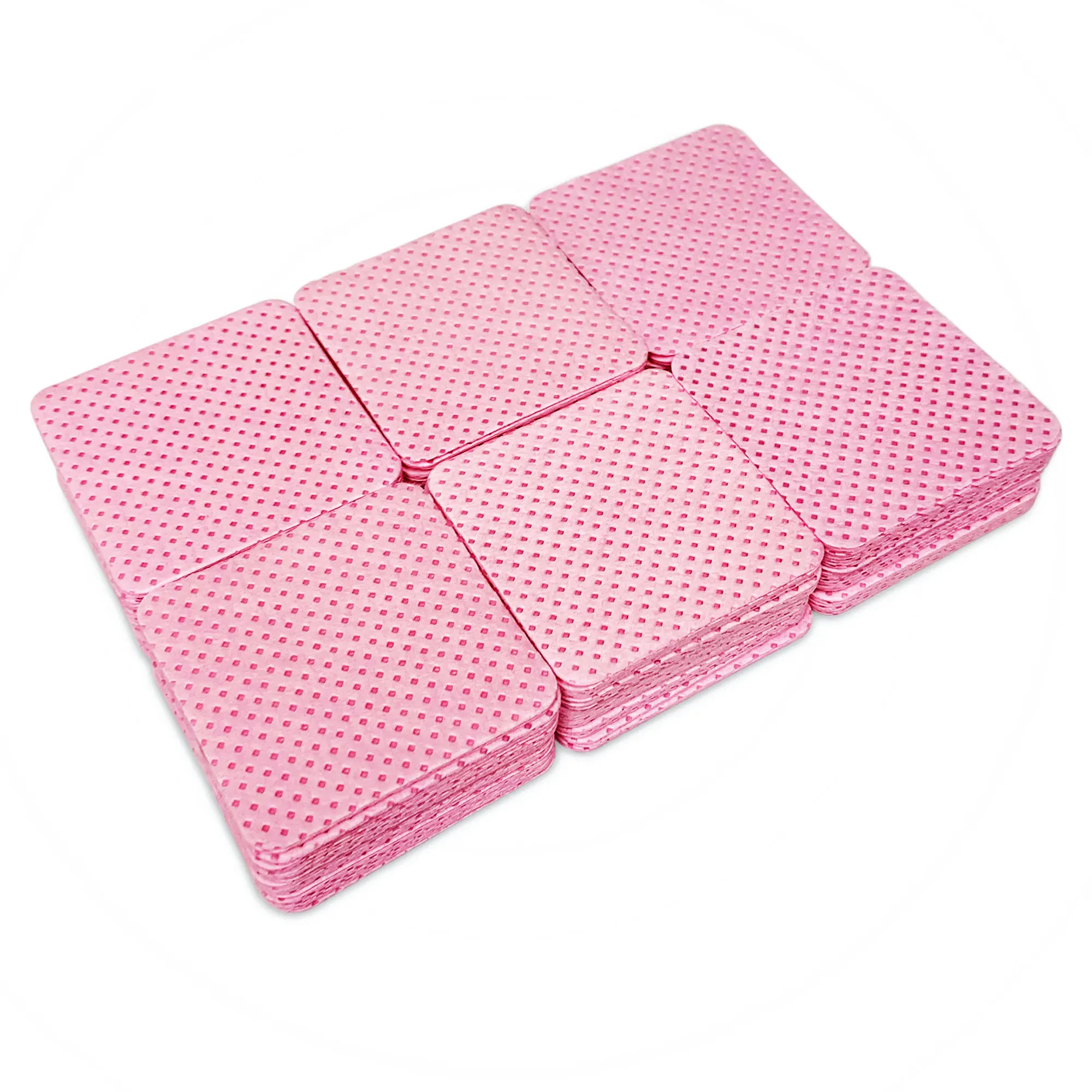 500 個ワイプ紙綿まつげグルーリムーバー糸くずの出ないネイルワイプマニキュアリムーバーまつげエクステンショングルークリーニングワイプ