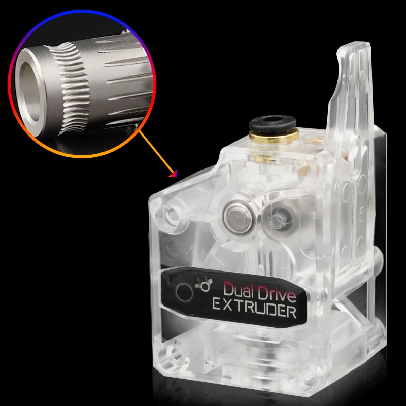 Dual Drive Extruder Titanium Alloy Heatbreak V6 Radiator 3d Printer Upgrade Bowden Direct Extrusion for CR10 S Ender 3 V2 5S