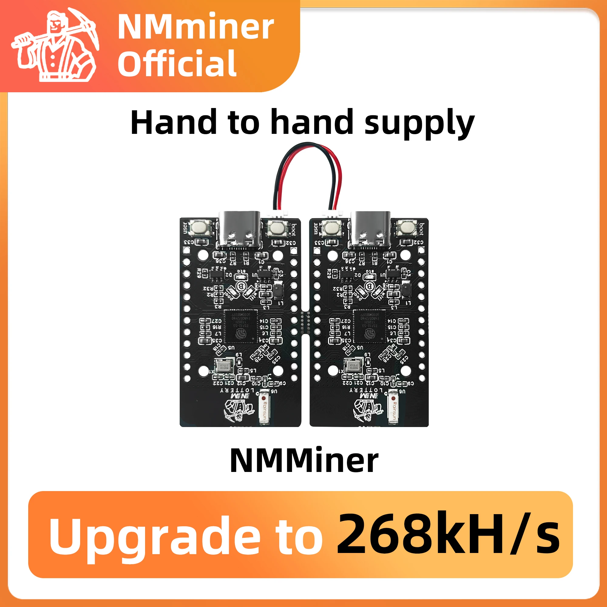 NMMiner Official new Nerdminer v2 deeply optimized 256KH/s*4=1MH/s ESP32-S3 Mini BTC Solo Lottery Lucky Miner botchain tower