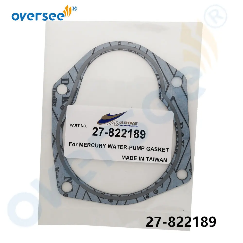 27-822189 Water Pump Housing Gasket for Quicksilver Mercury Mariner 30HP 40HP 50HP 660HP Outboard Engin