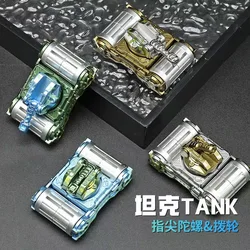 Decompression Toy Tank Fidget Spinner Mechanical Tank Fingertip Gyroscope Deformable Rotation Anti-Anxiety Toy For Kids Adult
