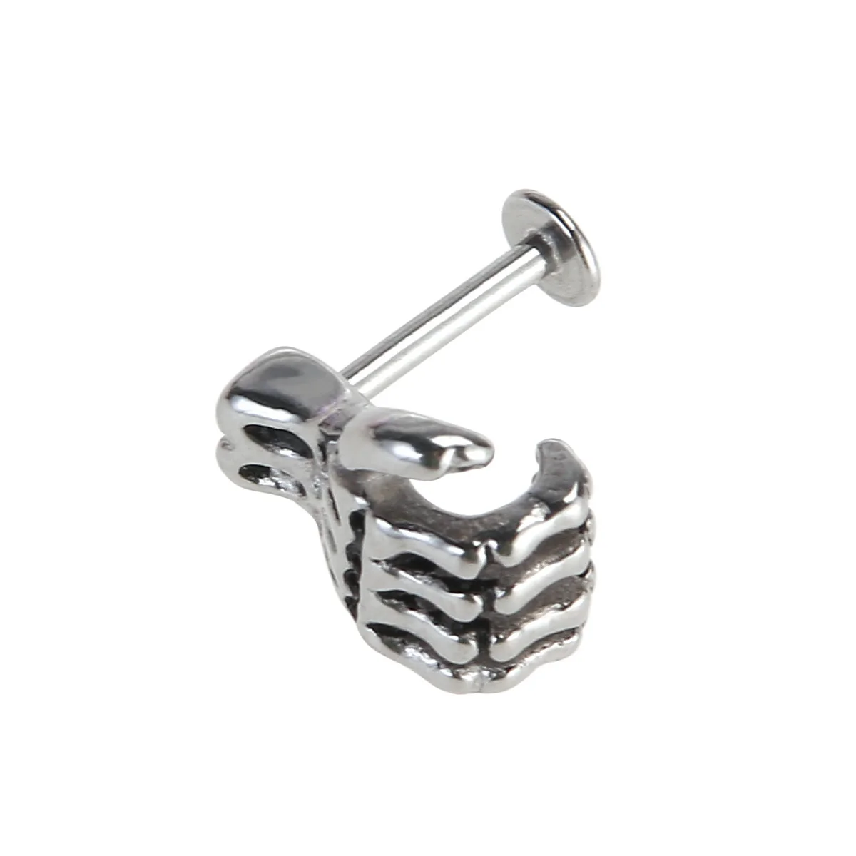 Anelli per labbra a mano alla moda, leggeri, durevoli, dal design alla moda, gioielli regalo portatili, borchie per piercing al labbro