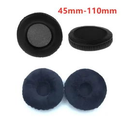 1Pair Replacement PU leather Velvet Universal Headphone Ear Pads Cushion 70mm 90mm 95mm 100mm 45mm-110mm For All Headphones